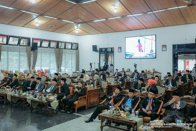 Rapat Paripurna DPRD Kabupaten Wonosobo mendengarkan Pidato Kenegaraan Presiden Republik Indonesia 