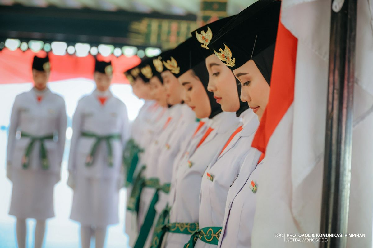 Pengukuhan Pasukan Pengibar Bendera (Paskibra) Kabupaten Wonosobo Tahun 2026