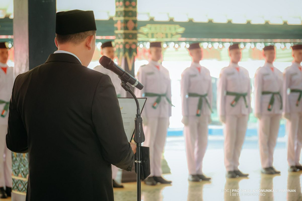 Pengukuhan Pasukan Pengibar Bendera (Paskibra) Kabupaten Wonosobo Tahun 2026