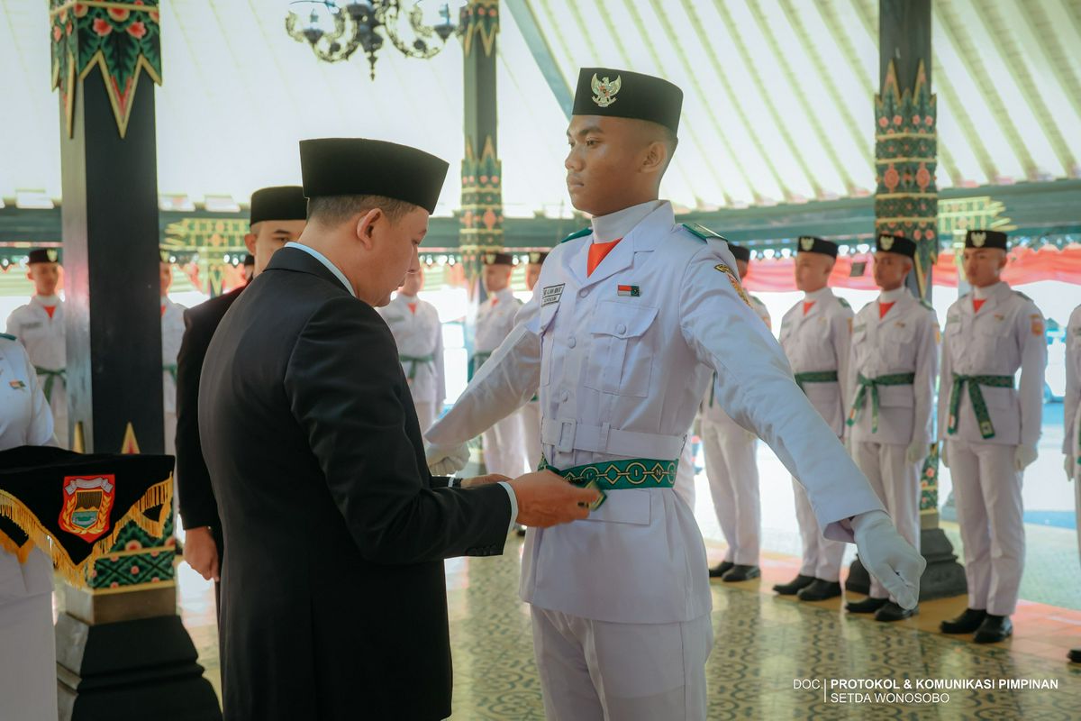 Pengukuhan Pasukan Pengibar Bendera (Paskibra) Kabupaten Wonosobo Tahun 2026