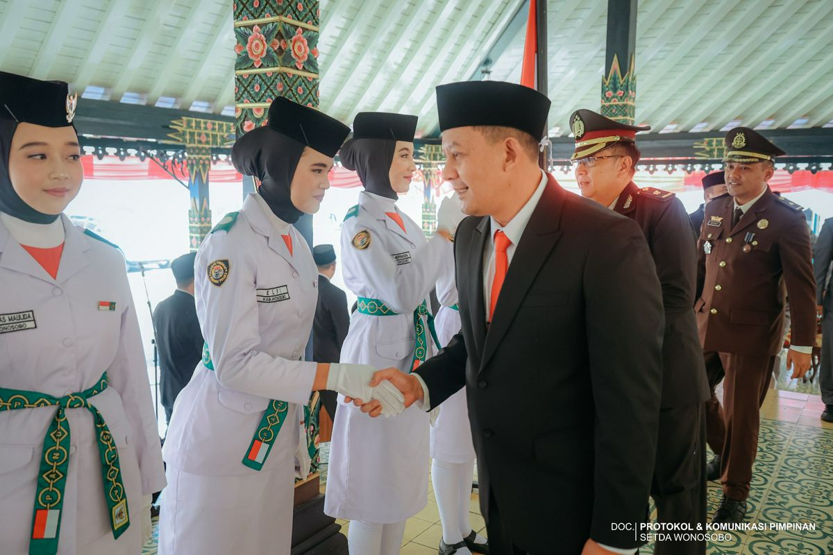 Pengukuhan Pasukan Pengibar Bendera (Paskibra) Kabupaten Wonosobo Tahun 2026