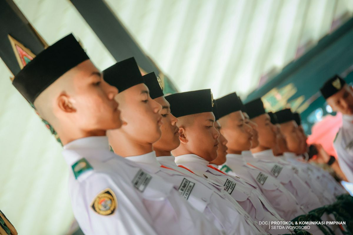 Pengukuhan Pasukan Pengibar Bendera (Paskibra) Kabupaten Wonosobo Tahun 2026