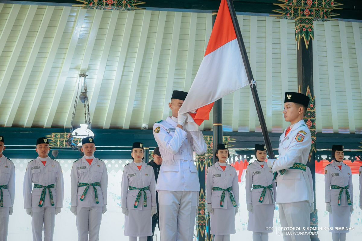 Pengukuhan Pasukan Pengibar Bendera (Paskibra) Kabupaten Wonosobo Tahun 2026