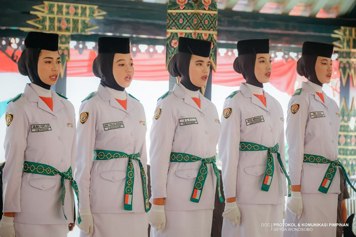 Pengukuhan Pasukan Pengibar Bendera (Paskibra) Kabupaten Wonosobo Tahun 2026