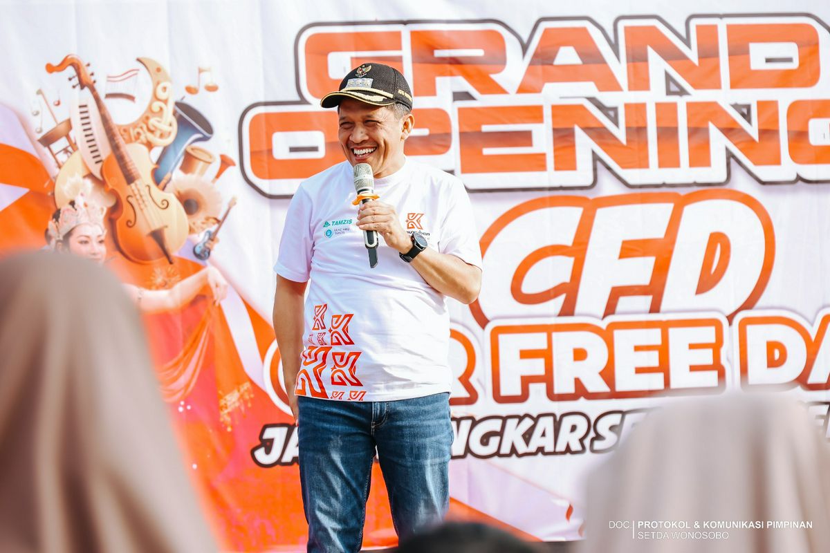 BUPATI WONOSOBO LUNCURKAN CFD KERTEK, HADIRKAN RUANG PUBLIK BARU DAN PENGGERAK EKONOMI
