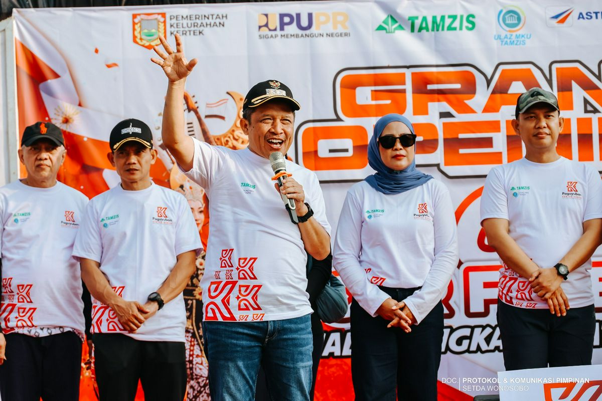 BUPATI WONOSOBO LUNCURKAN CFD KERTEK, HADIRKAN RUANG PUBLIK BARU DAN PENGGERAK EKONOMI