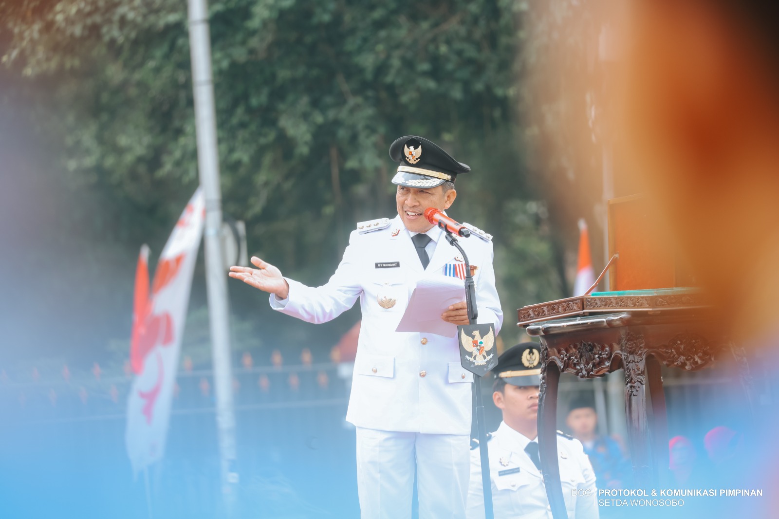 HUT ke-81 RI di Wonosobo Digelar Sederhana, Pejabat dan Rakyat Berdiri Bersama