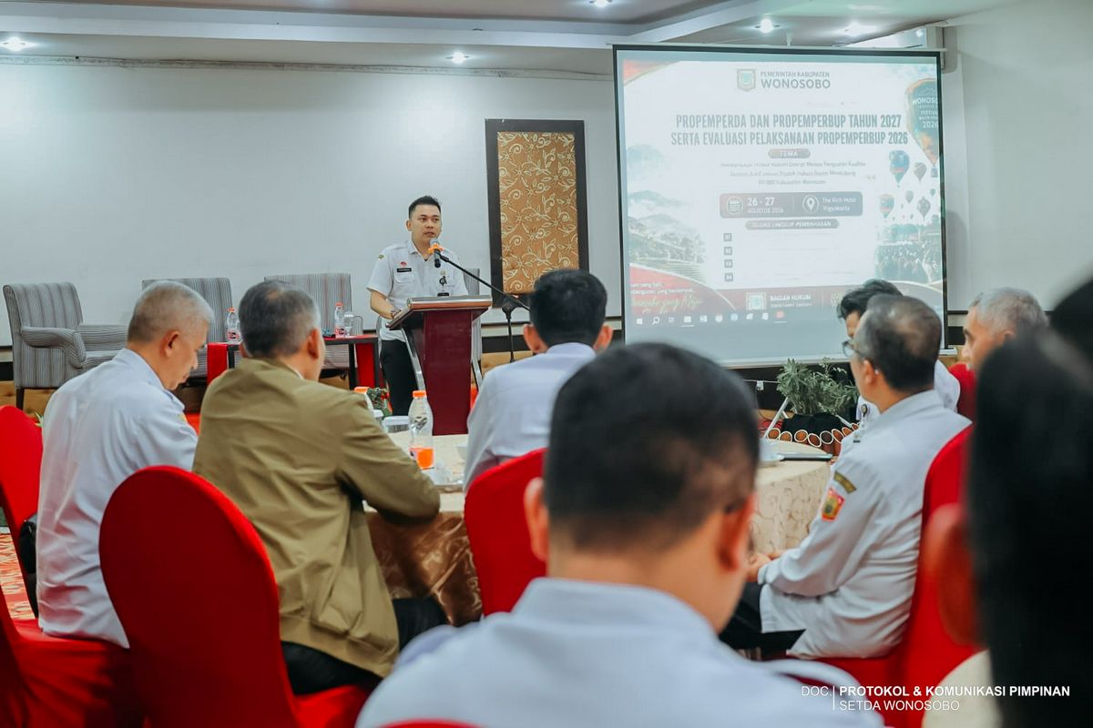 Buka Rakor Propemperda dan Propemperbup 2027, Bupati Wonosobo: Regulasi harus Menjawab Persoalan Daerah