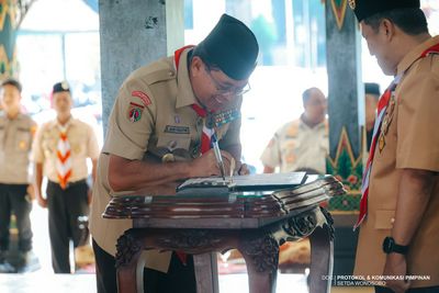 Pengurus Baru Pramuka Wonosobo Dilantik, Bupati Tegaskan Komitmen Penguatan SDM