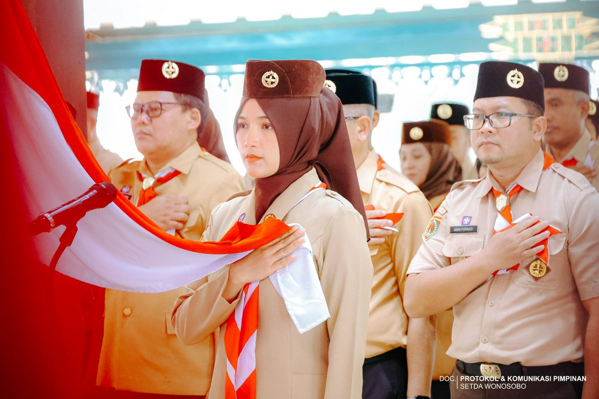 Pengurus Baru Pramuka Wonosobo Dilantik, Bupati Tegaskan Komitmen Penguatan SDM