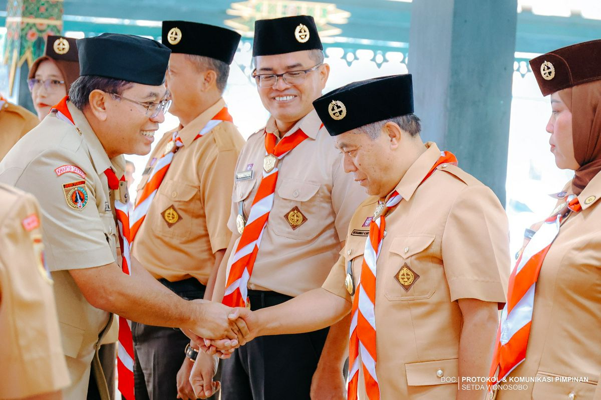 Pengurus Baru Pramuka Wonosobo Dilantik, Bupati Tegaskan Komitmen Penguatan SDM