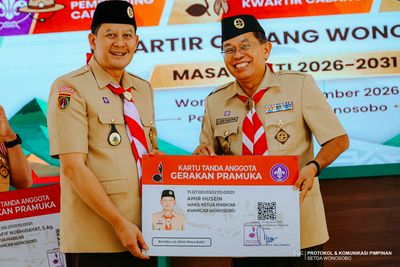 Pengurus Baru Pramuka Wonosobo Dilantik, Bupati Tegaskan Komitmen Penguatan SDM