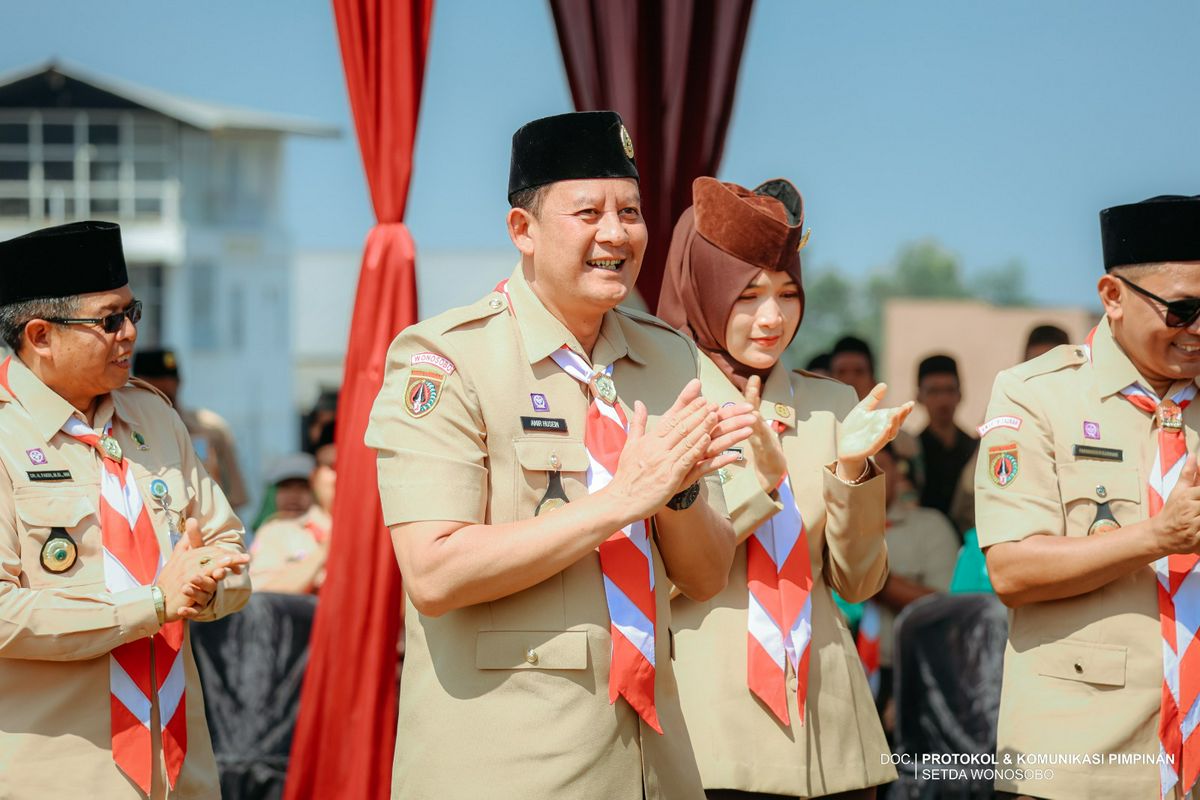 Ribuan Pramuka Ma’arif NU Ikuti Perbhasama III di Wonosobo