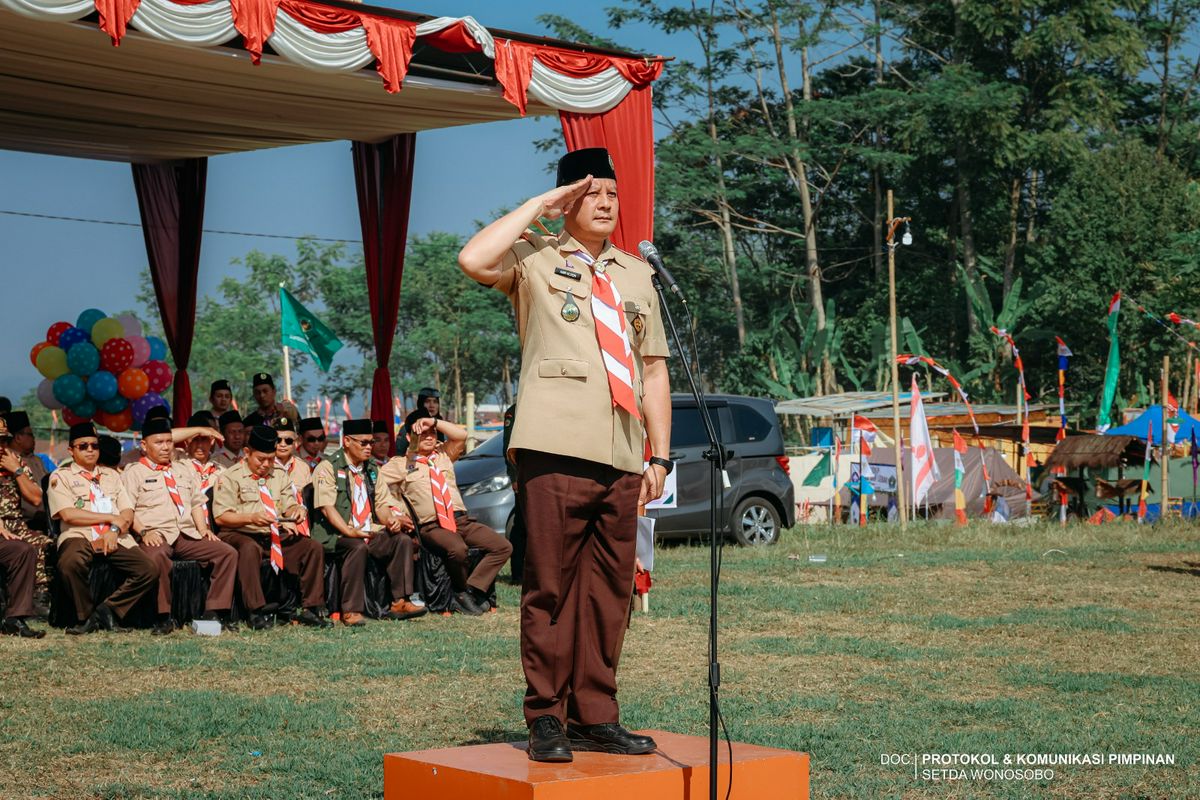 Ribuan Pramuka Ma’arif NU Ikuti Perbhasama III di Wonosobo