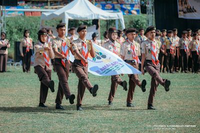 Ribuan Pramuka Ma’arif NU Ikuti Perbhasama III di Wonosobo