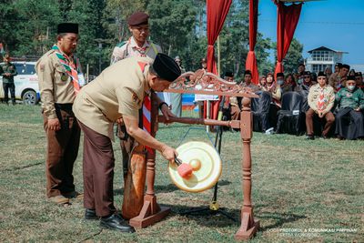 Ribuan Pramuka Ma’arif NU Ikuti Perbhasama III di Wonosobo