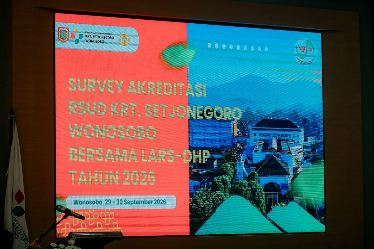Bupati Wonosobo Membuka Acara Survei Akreditasi RSUD KRT Setjonegoro Bersama LARS-DHP Tahun 2026