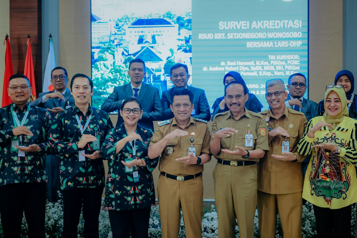 Bupati Wonosobo Membuka Acara Survei Akreditasi RSUD KRT Setjonegoro Bersama LARS-DHP Tahun 2026
