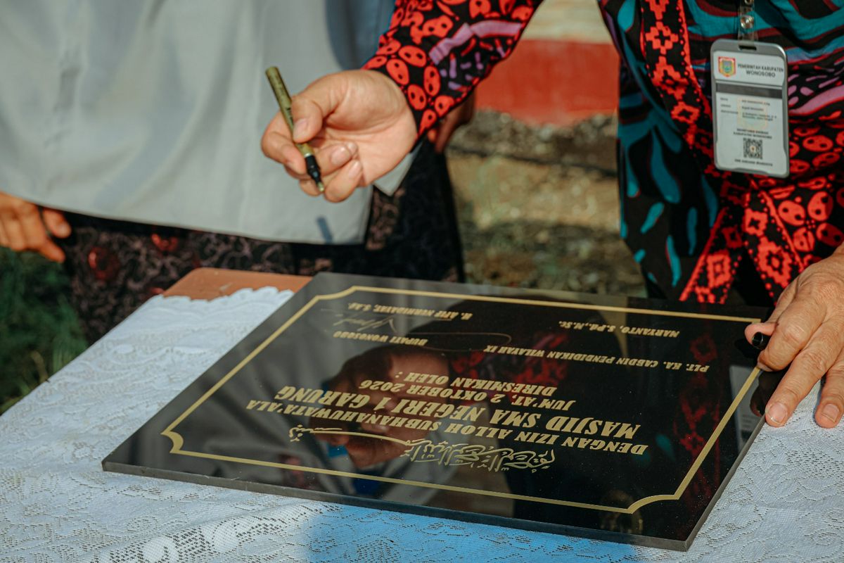 Peresmian Masjid Al-Walidain SMA Negeri 1 Garung