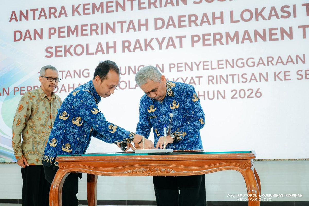 MENSOS GENJOT PEMBANGUNAN SEKOLAH RAKYAT PERMANEN, WONOSOBO MANTAPKAN SINERGI DENGAN PEMERINTAH PUSAT