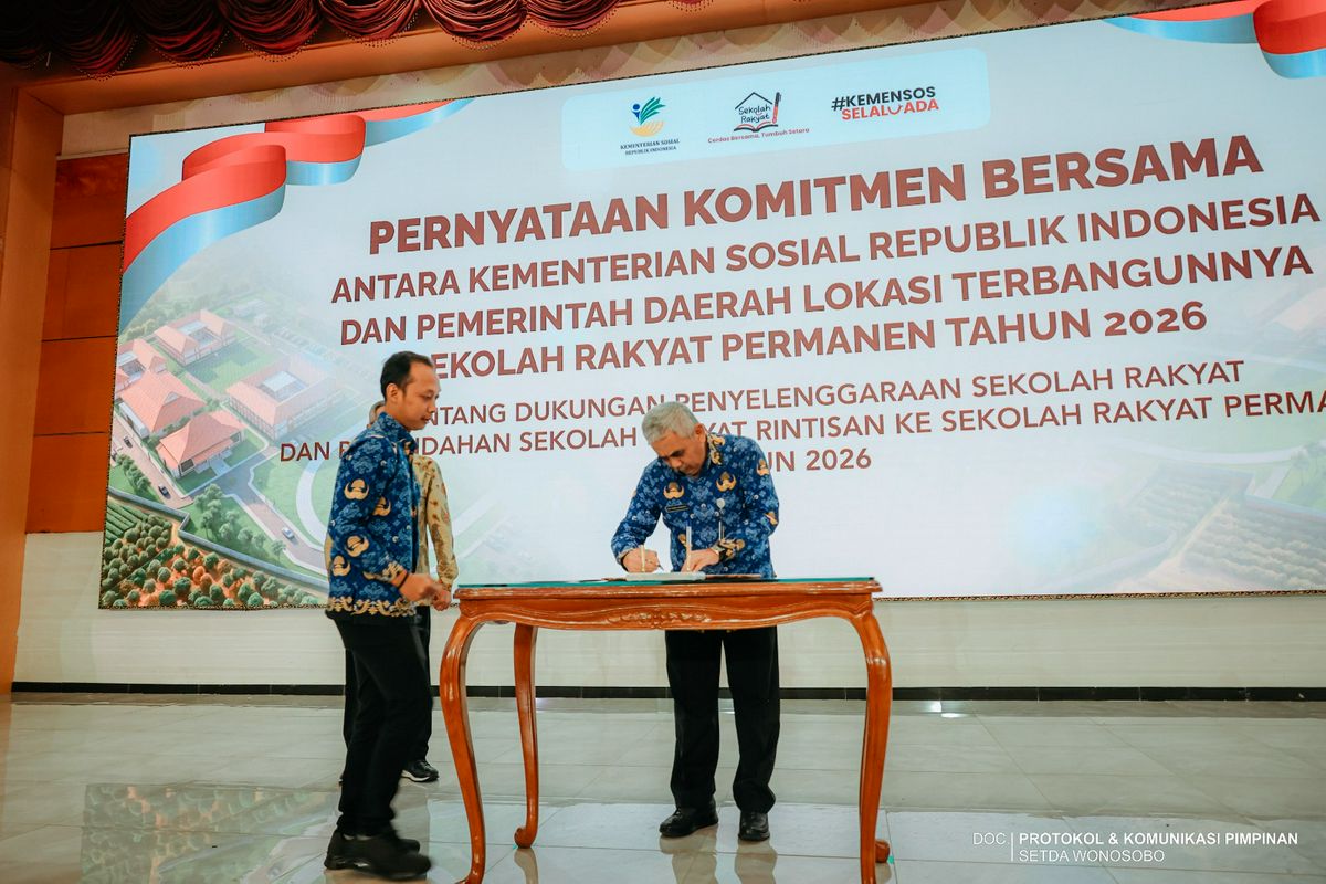 MENSOS GENJOT PEMBANGUNAN SEKOLAH RAKYAT PERMANEN, WONOSOBO MANTAPKAN SINERGI DENGAN PEMERINTAH PUSAT