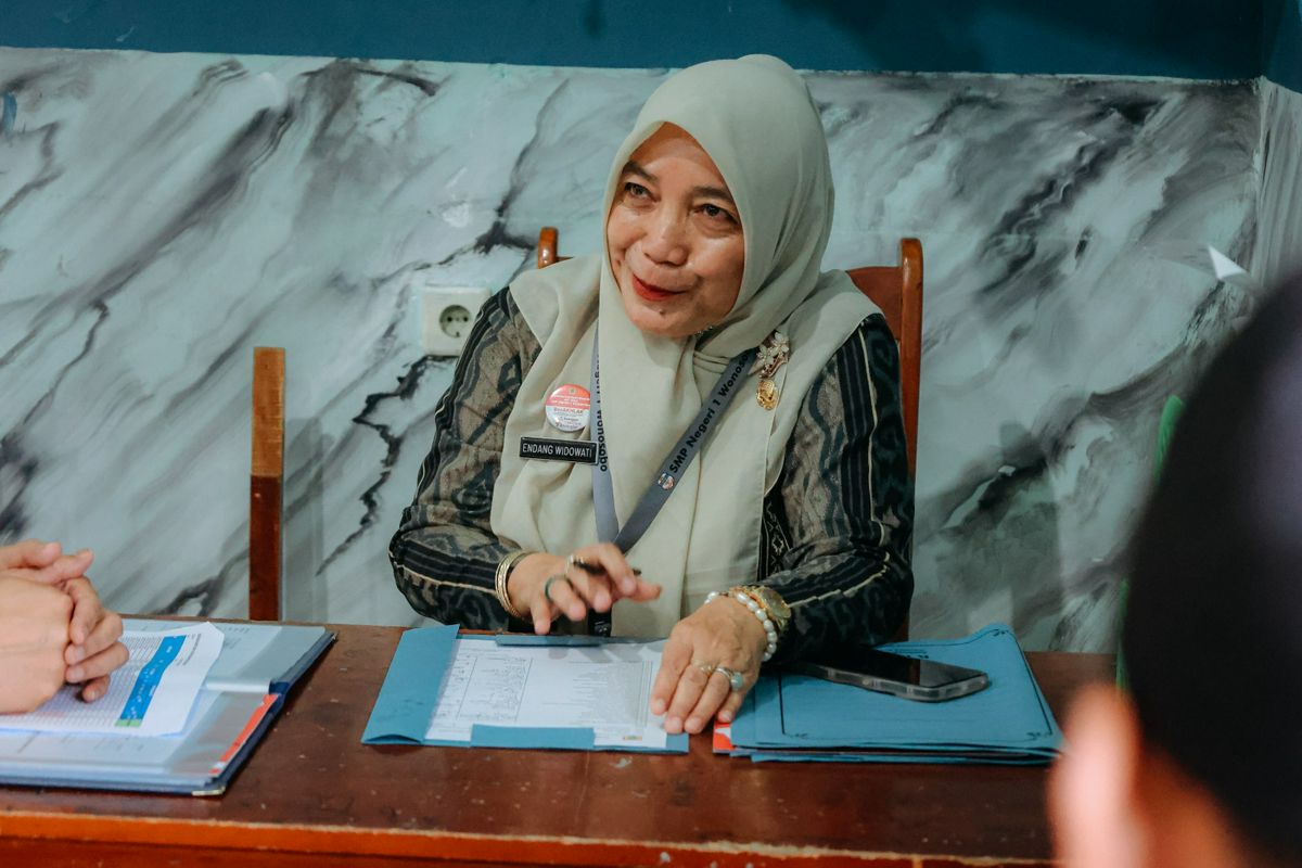 Gerakan Ayah Mengambil Rapor (GEMAR) di SMP Negeri 1 Wonosobo