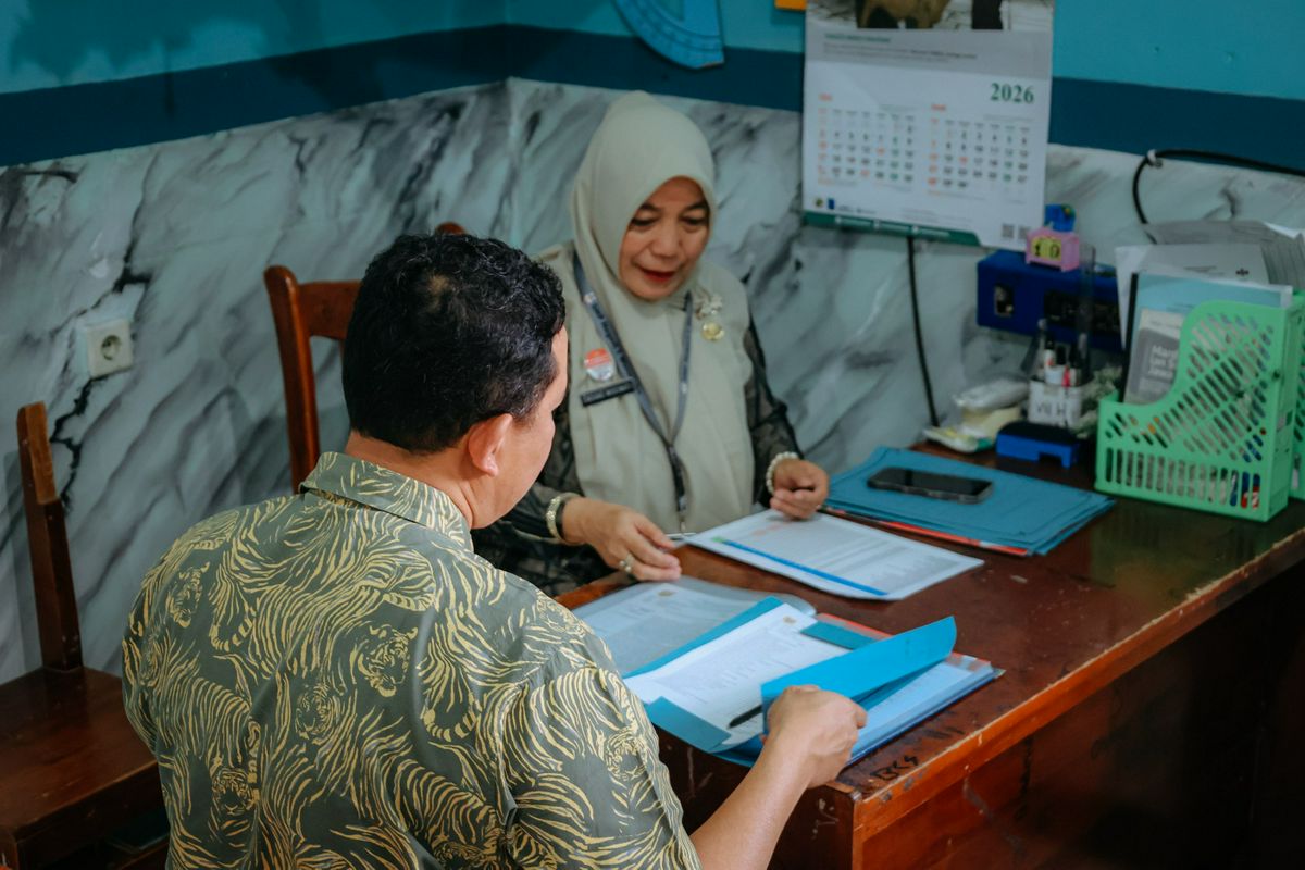Gerakan Ayah Mengambil Rapor (GEMAR) di SMP Negeri 1 Wonosobo
