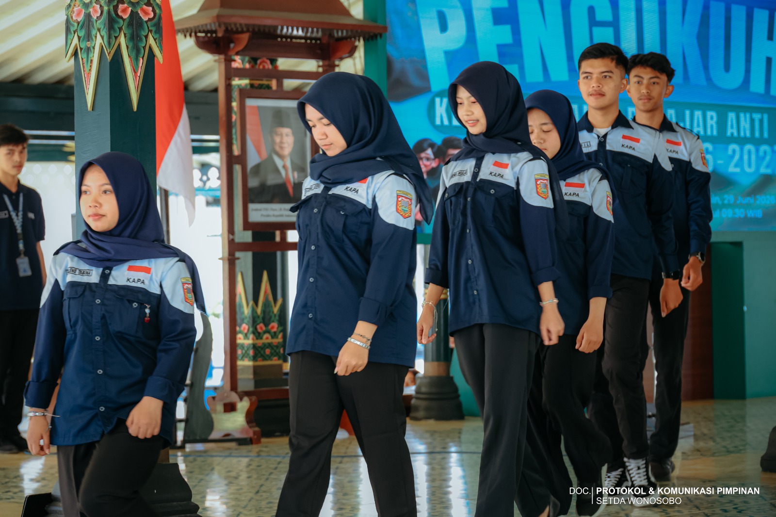 Pengukuhan Pengurus Kesatuan Aksi Pelajar Anti Narkoba (KAPA) Kabupaten Wonosobo Masa Bakti 2026–2027