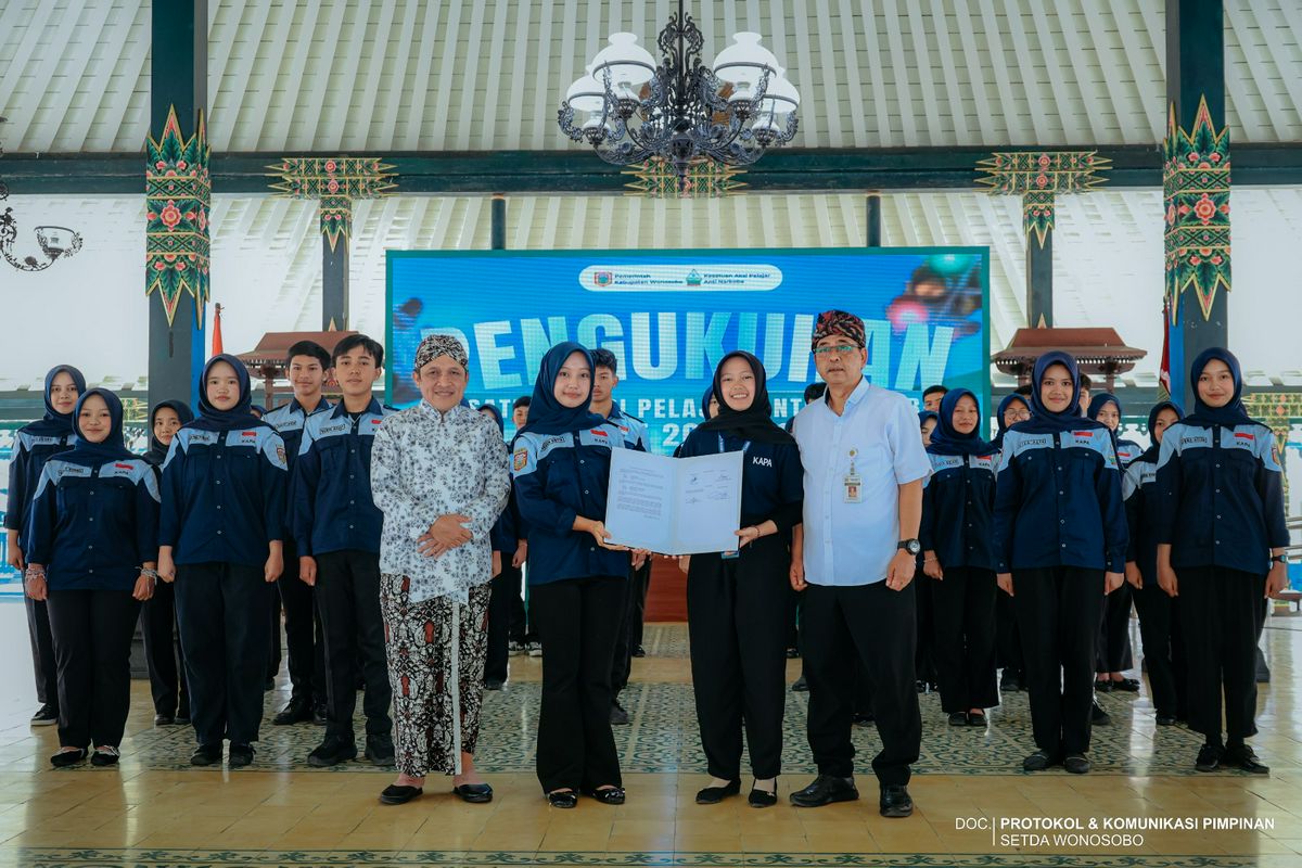 Pengukuhan Pengurus Kesatuan Aksi Pelajar Anti Narkoba (KAPA) Kabupaten Wonosobo Masa Bakti 2026–2027