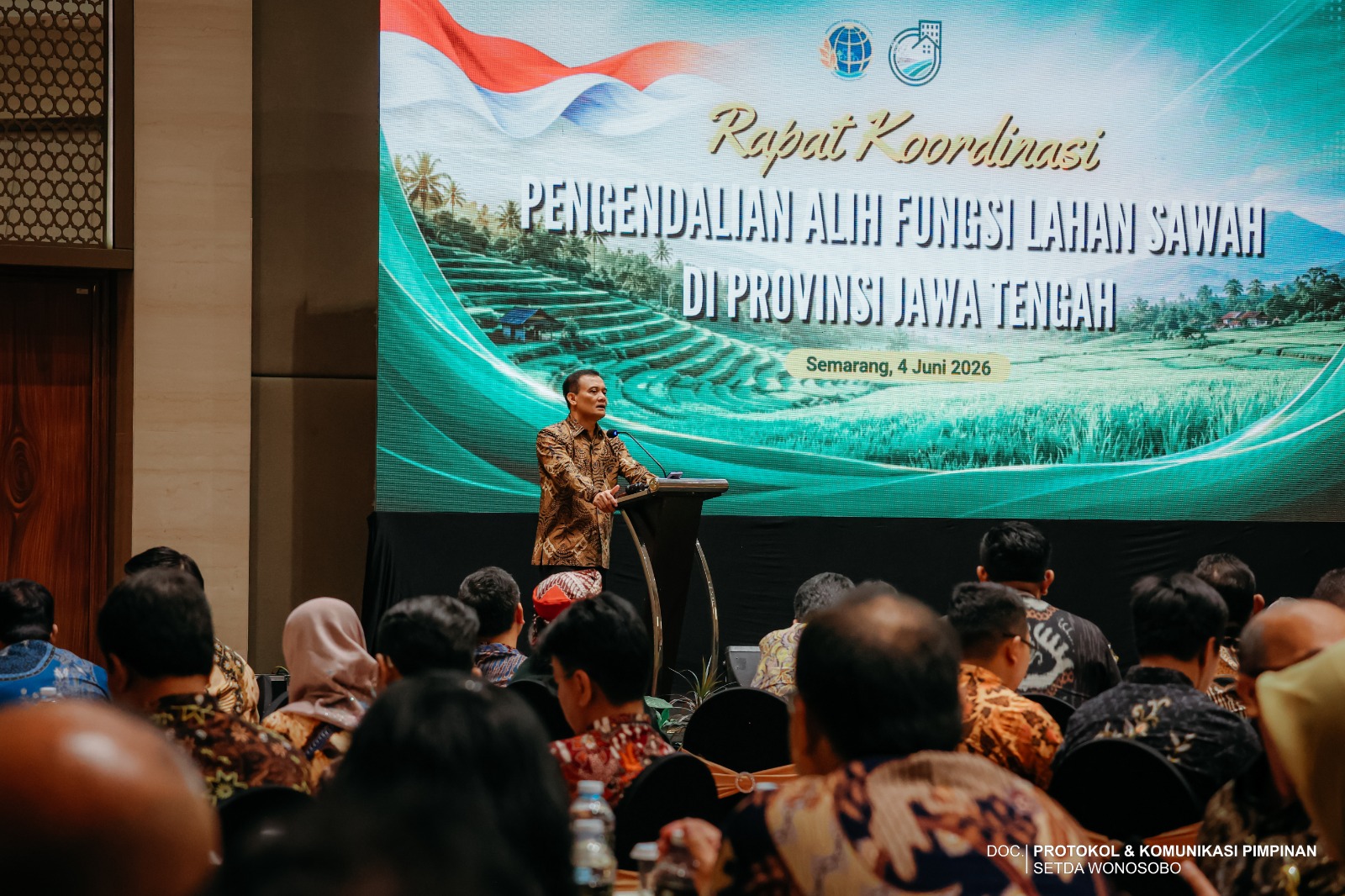 Rapat Koordinasi Pengendalian Alih Fungsi Lahan Sawah di Jawa Tengah